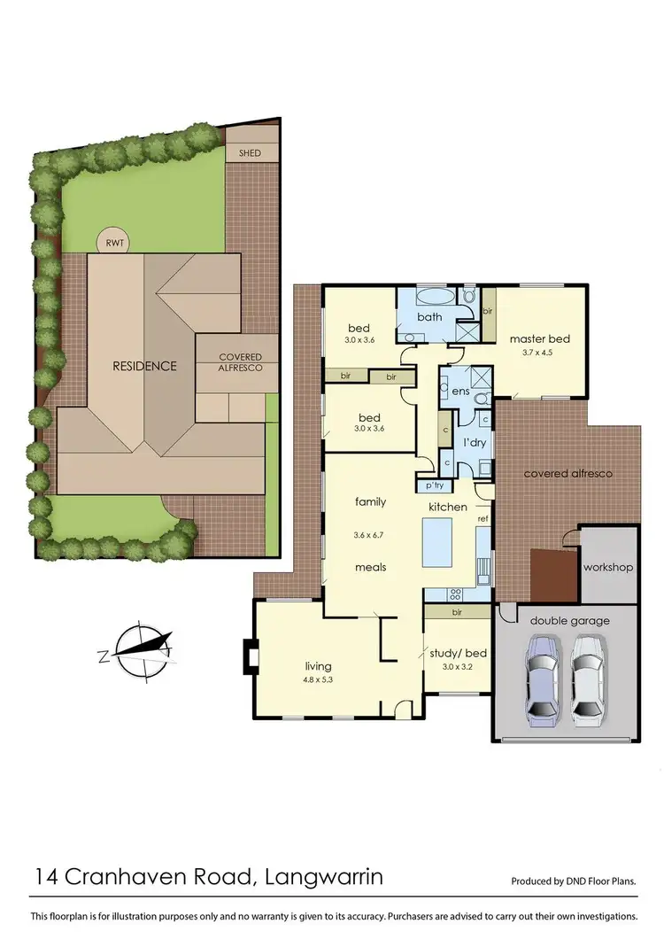 Floorplan of Homely house listing, 14 Cranhaven Road, Langwarrin VIC 3910