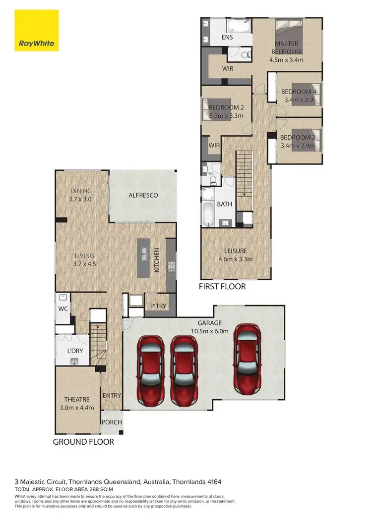 Floorplan of Homely house listing, 3 Majestic Circuit, Thornlands QLD 4164