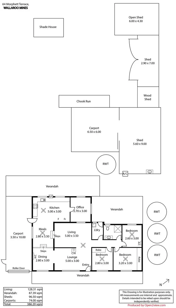 Floorplan of Homely house listing, 64 Morphett Terrace, Kadina SA 5554