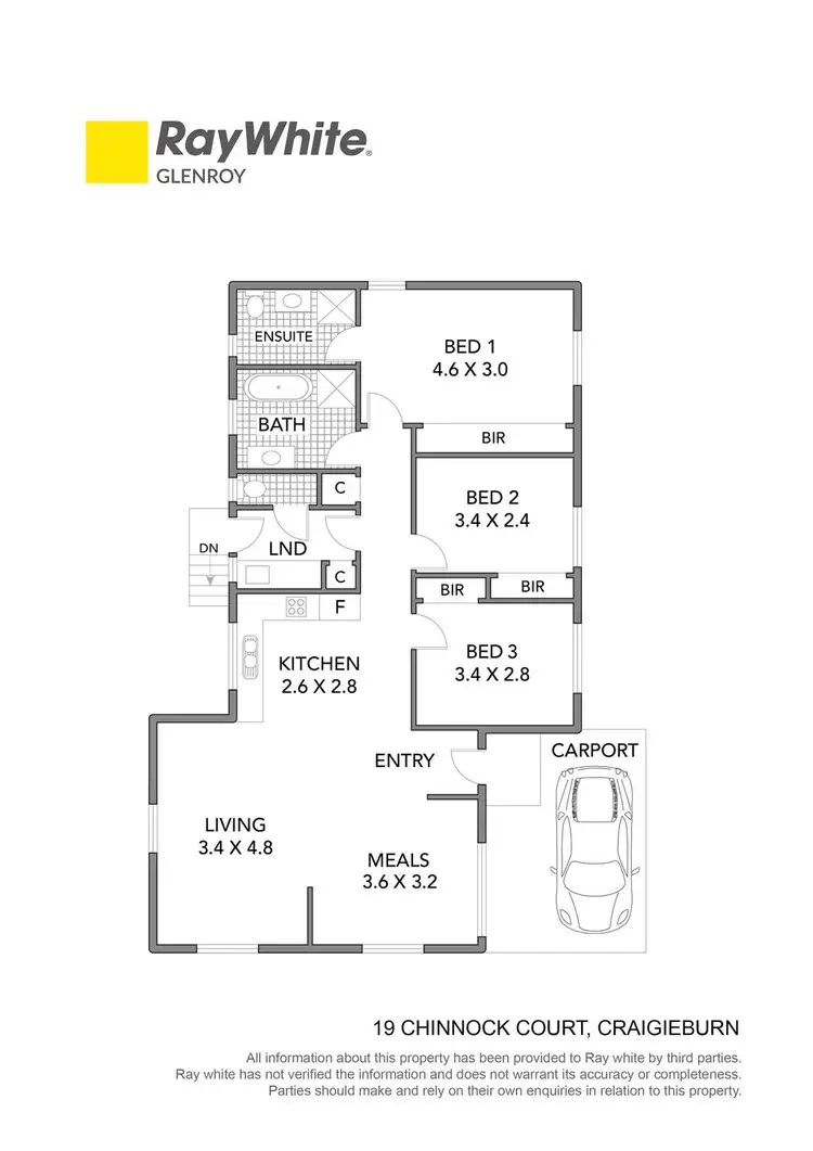 Floorplan of Homely house listing, 19 Chinnock Court, Craigieburn VIC 3064