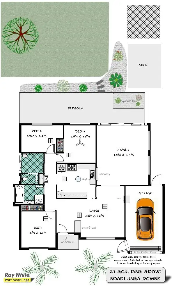 Floorplan of Homely house listing, 23 Goulding Grove, Noarlunga Downs SA 5168