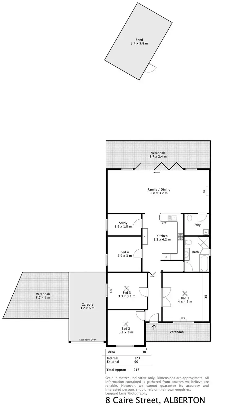 Floorplan of Homely house listing, 8 Caire Street, Alberton SA 5014