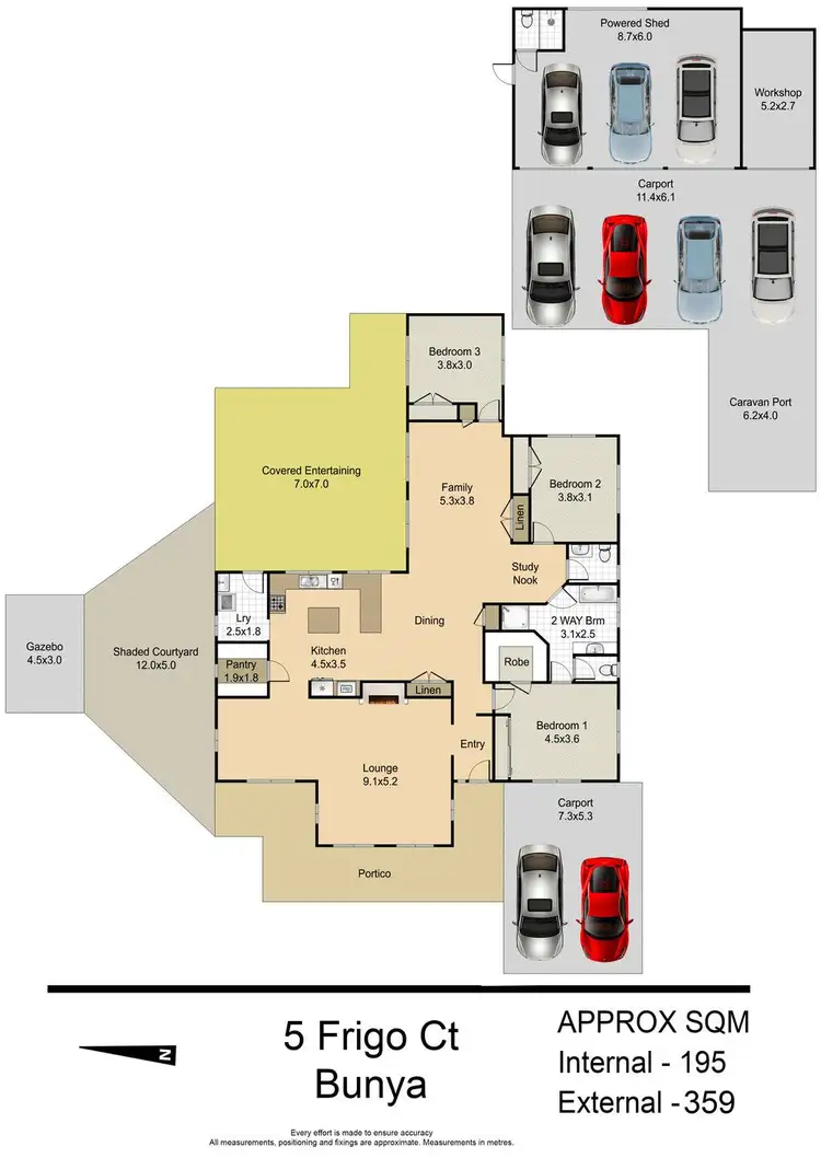Floorplan of Homely house listing, 5 Frigo Court, Bunya QLD 4055