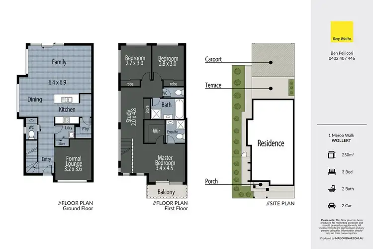 Floorplan of Homely house listing, 1 Meroo Walk, Wollert VIC 3750