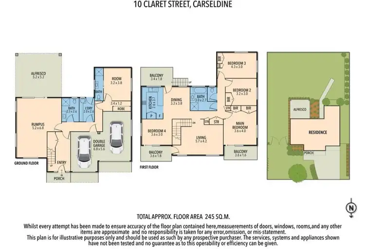 Floorplan of Homely house listing, 10 Claret Street, Carseldine QLD 4034