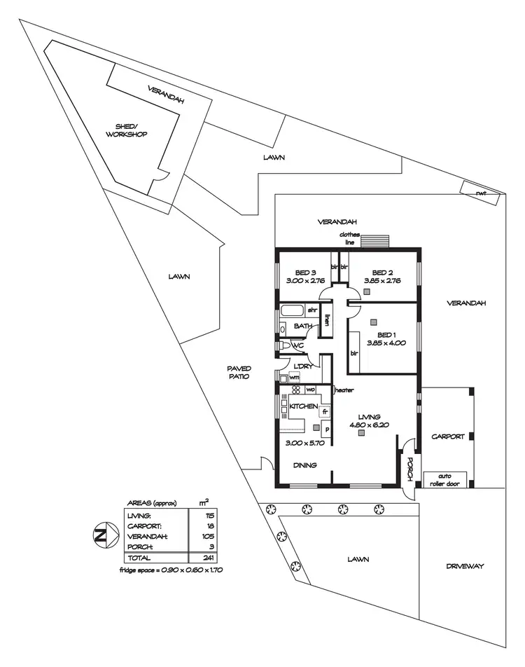 Floorplan of Homely house listing, 13 Old Well Road, Klemzig SA 5087