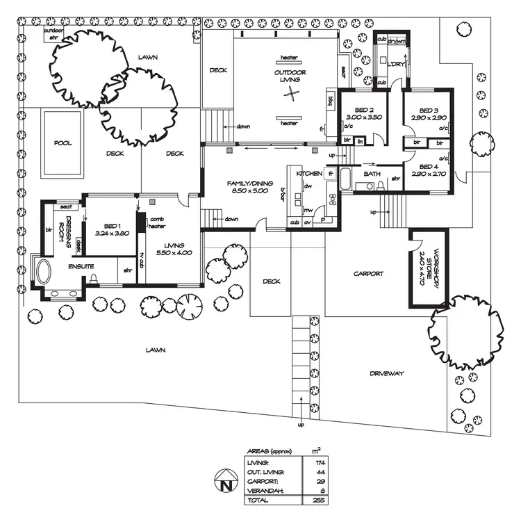 Floorplan of Homely house listing, 5 Elizabeth Court, Burnside SA 5066