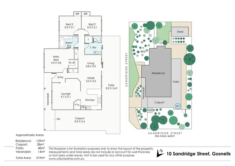 Floorplan of Homely house listing, 10 Sandridge Street, Gosnells WA 6110