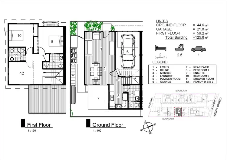 Floorplan of Homely townhouse listing, 4/45 Helen Street, Mount Hutton NSW 2290