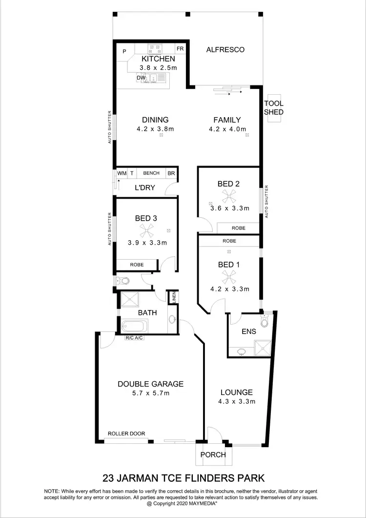 Floorplan of Homely house listing, 23 Jarman Terrace, Flinders Park SA 5025