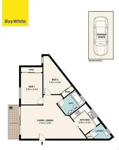Floorplan of Homely unit listing, 5/38-40 Doomben Avenue, Eastwood NSW 2122