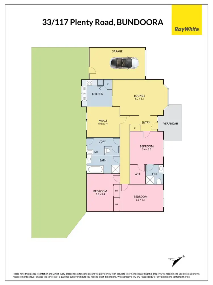 Floorplan of Homely unit listing, 33/117 Plenty Road, Bundoora VIC 3083