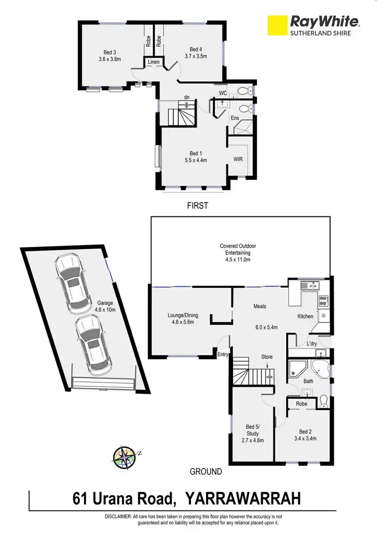 Floorplan of Homely house listing, 61 Urana Road, Yarrawarrah NSW 2233