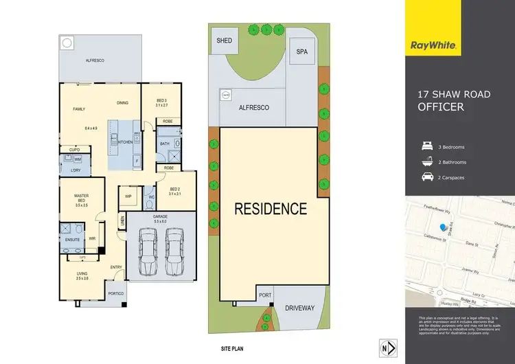 Floorplan of Homely house listing, 17 Shaw Road, Officer VIC 3809