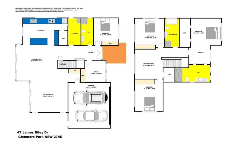 Floorplan of Homely house listing, 47 James Riley Drive, Glenmore Park NSW 2745