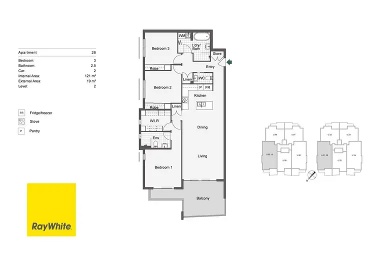 Floorplan of Homely apartment listing, 26/53-61 Kitchener Street, Coorparoo QLD 4151