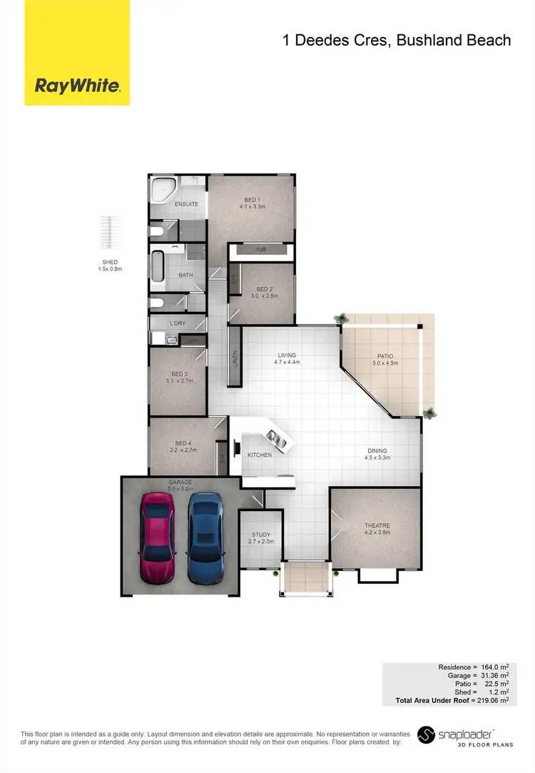 Floorplan of Homely house listing, 1 Deedes Crescent, Bushland Beach QLD 4818
