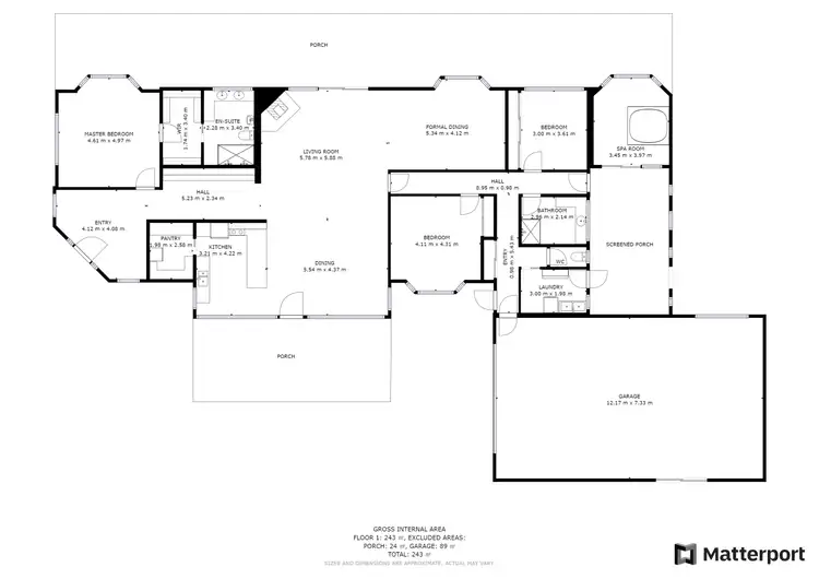 Floorplan of Homely rural property listing, 2249 Murray Valley Highway, Lake Charm VIC 3581
