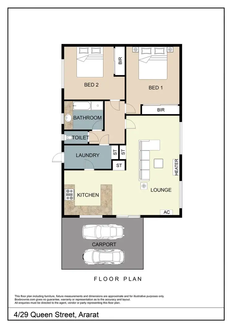 Floorplan of Homely unit listing, 4/29 Queen Street, Ararat VIC 3377