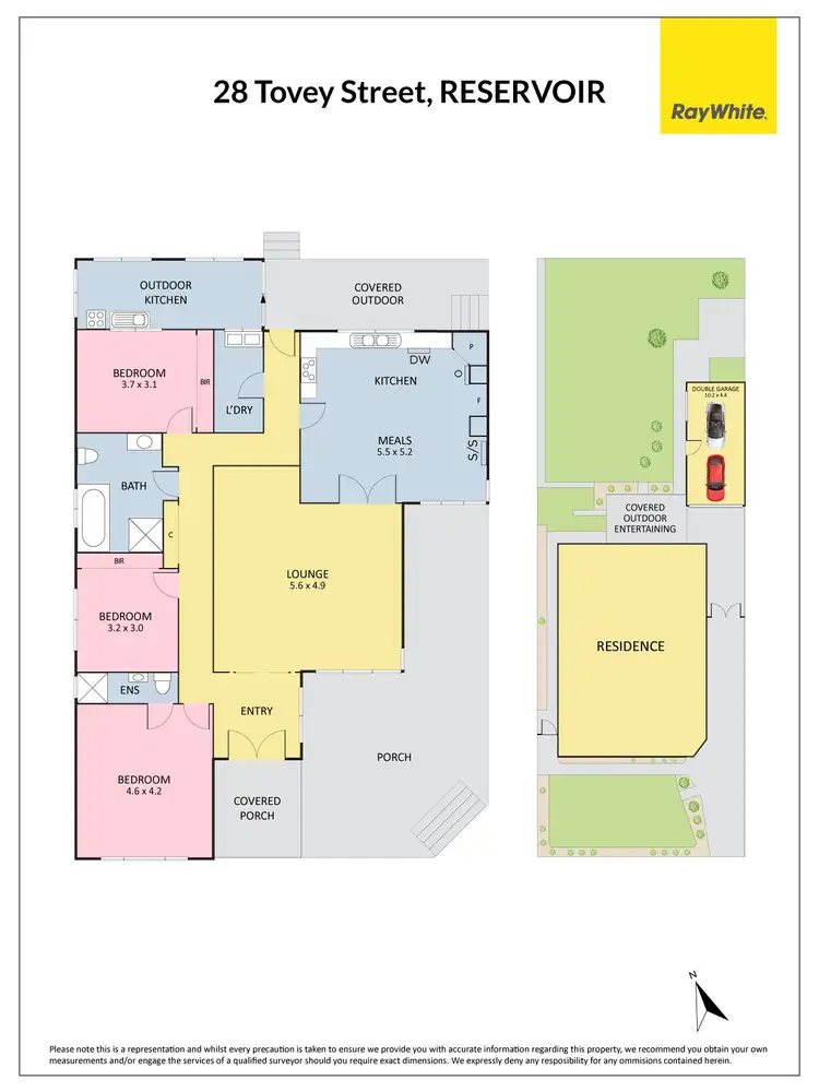 Floorplan of Homely house listing, 28 Tovey Street, Reservoir VIC 3073