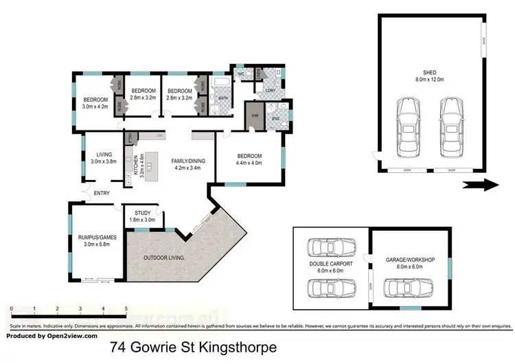 Floorplan of Homely house listing, 74 Gowrie Street, Kingsthorpe QLD 4400