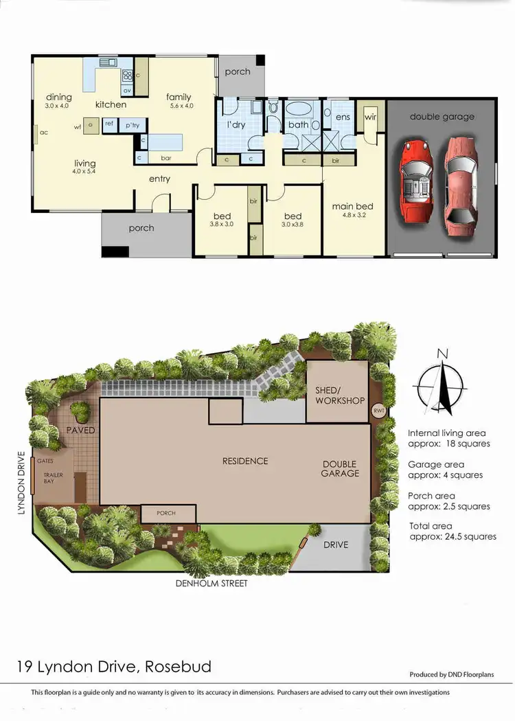 Floorplan of Homely house listing, 19 Lyndon Drive, Rosebud VIC 3939