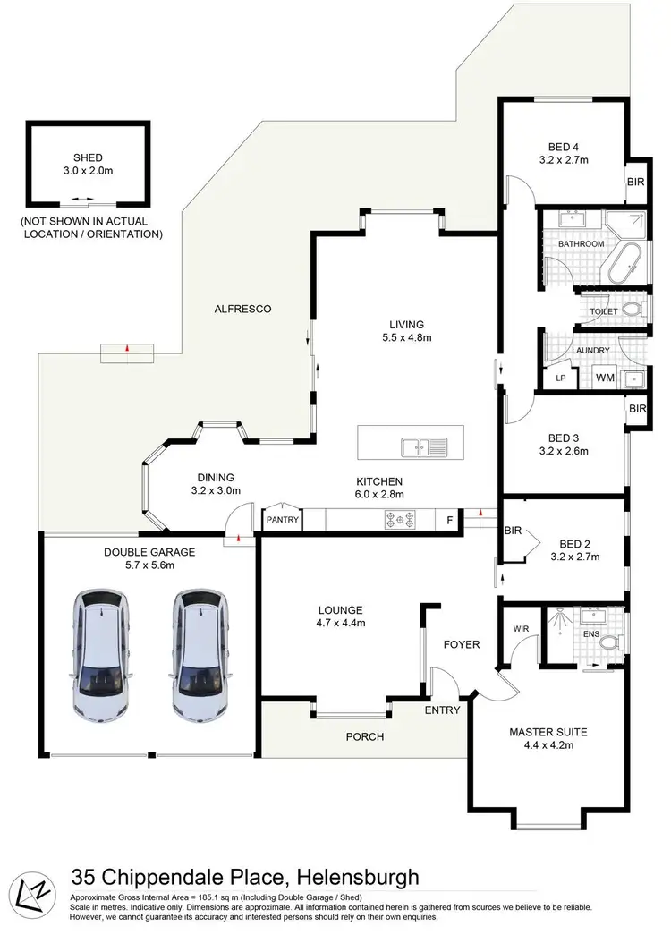 Floorplan of Homely house listing, 35 Chippendale Place, Helensburgh NSW 2508