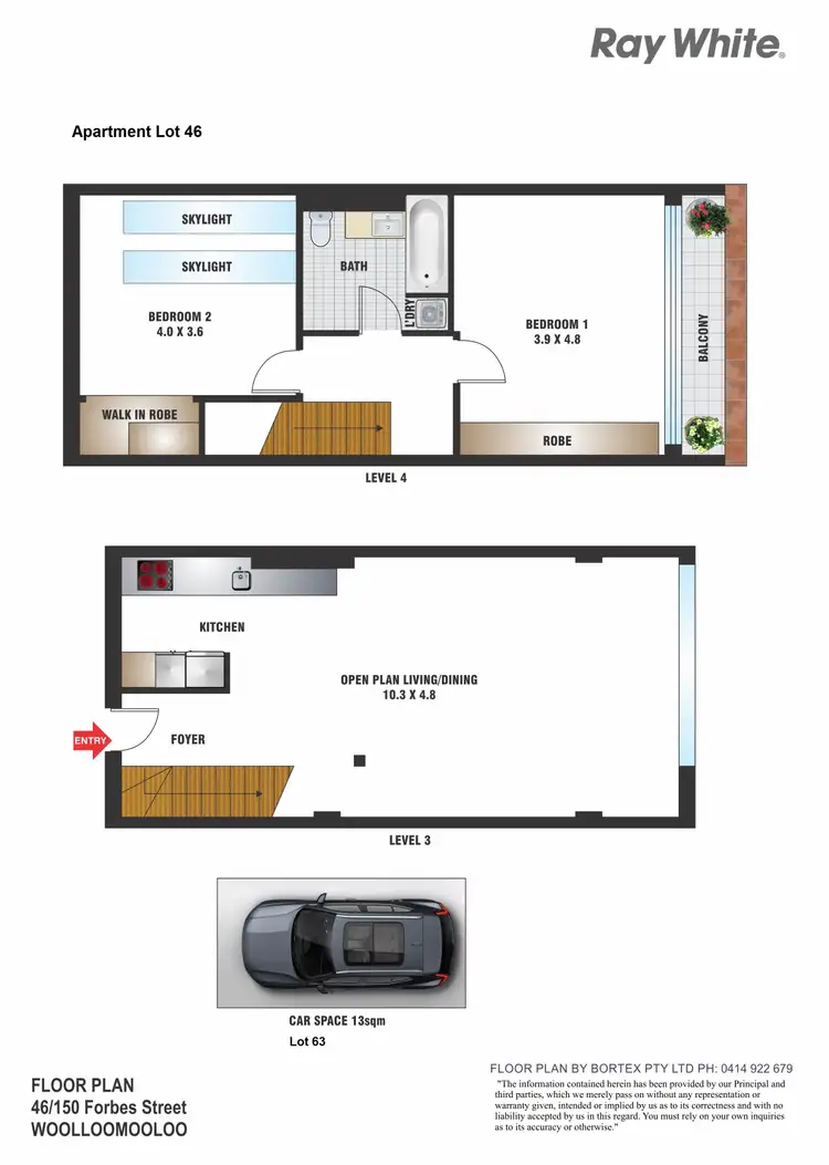 Floorplan of Homely apartment listing, 46/150 Forbes Street, Woolloomooloo NSW 2011
