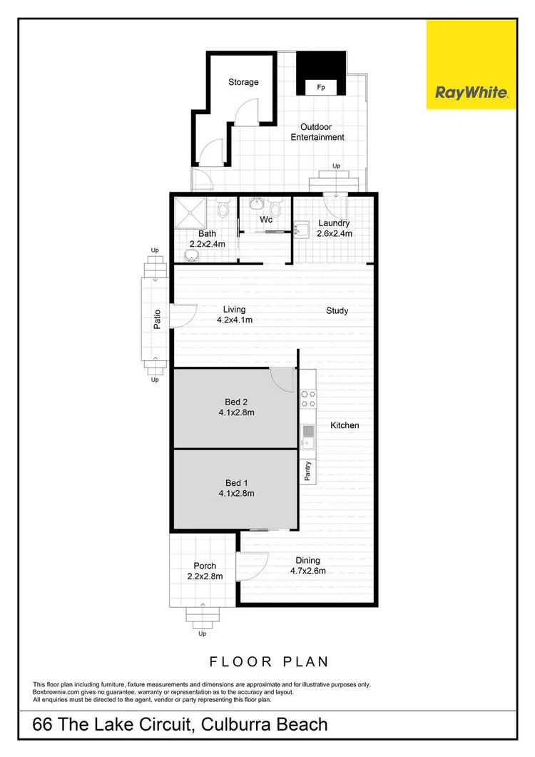 Floorplan of Homely house listing, 66 The Lake Circuit, Culburra Beach NSW 2540