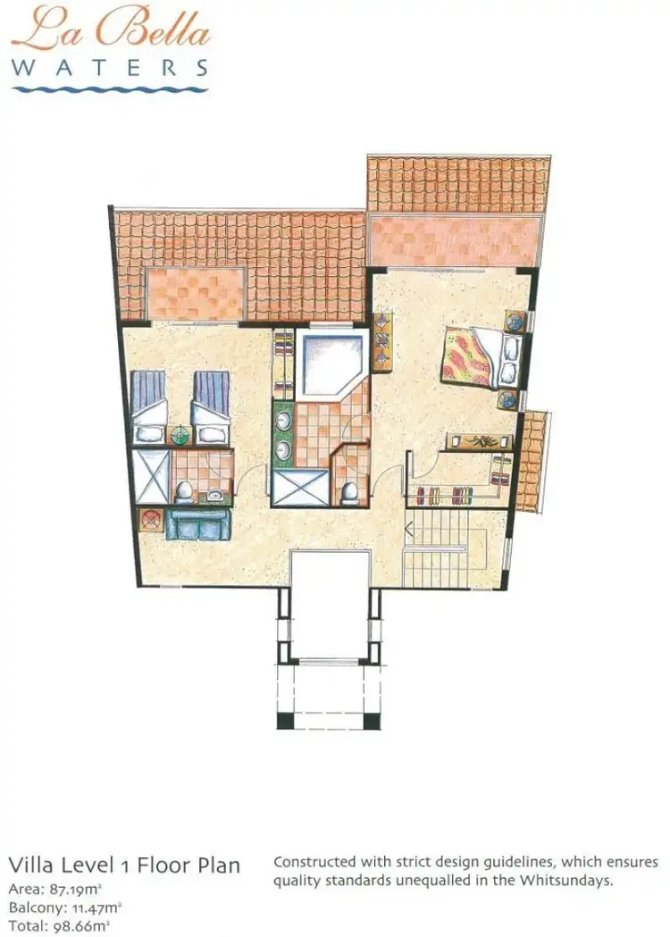 Floorplan of Homely apartment listing, 4/1 Coral Sea Avenue, Hamilton Island QLD 4803