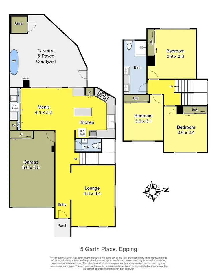 Floorplan of Homely townhouse listing, 5 Garth Place, Epping VIC 3076