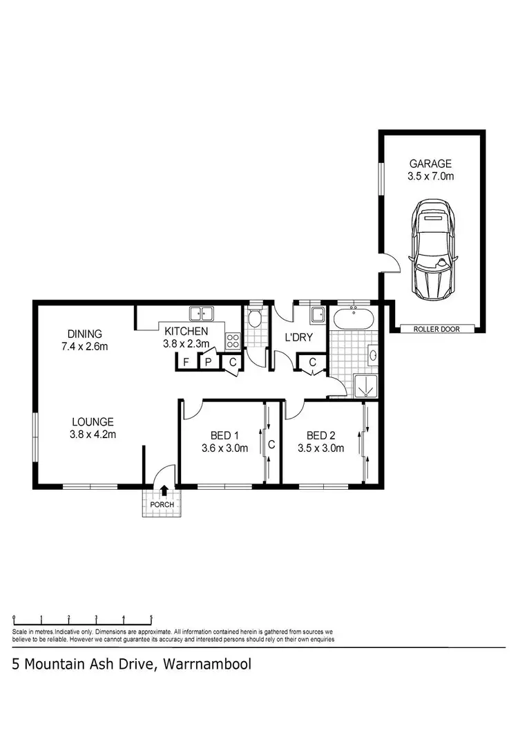 Floorplan of Homely house listing, 1/5 Mountain Ash Drive, Warrnambool VIC 3280