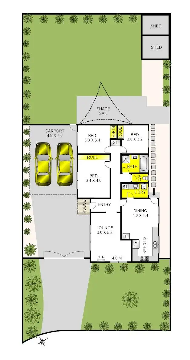 Floorplan of Homely house listing, 7 Shepherdson Avenue, Corio VIC 3214