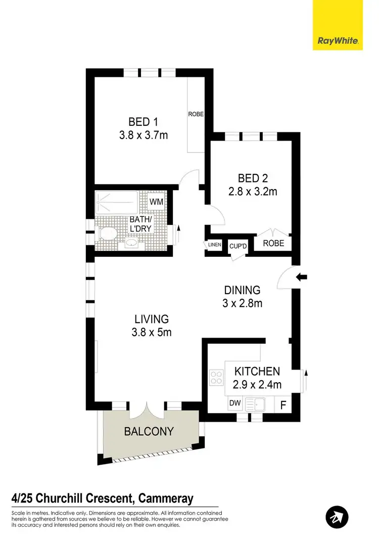 Floorplan of Homely apartment listing, 4/25 Churchill Crescent, Cammeray NSW 2062