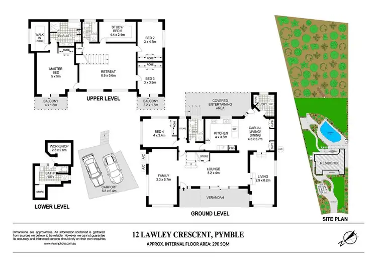 Floorplan of Homely house listing, 12 Lawley Crescent, Pymble NSW 2073