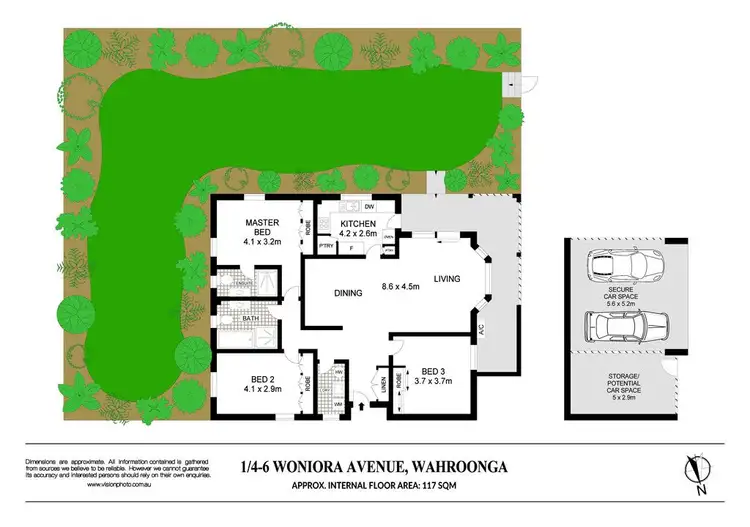 Floorplan of Homely apartment listing, 1/4-6 Woniora Avenue, Wahroonga NSW 2076