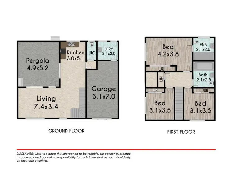 Floorplan of Homely townhouse listing, 7/7 O'Brien Street, Mount Druitt NSW 2770