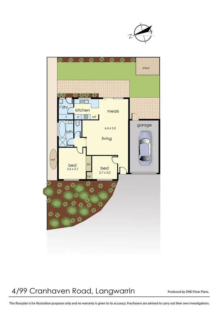 Floorplan of Homely unit listing, 4/99 Cranhaven Road, Langwarrin VIC 3910