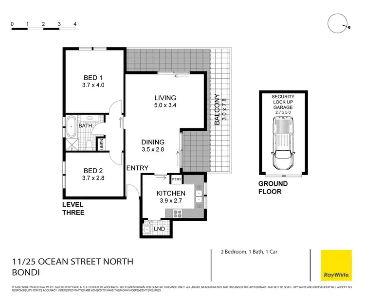 Floorplan of Homely apartment listing, 11/25 Ocean Street North, Bondi NSW 2026