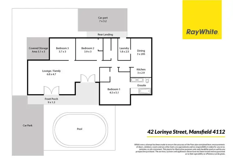 Floorplan of Homely house listing, 42 Lorinya Street, Mansfield QLD 4122