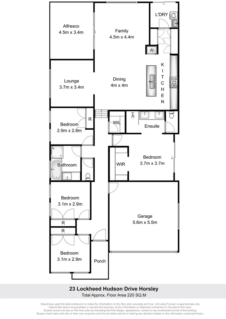 Floorplan of Homely house listing, 23 Lockheed Hudson Drive, Horsley NSW 2530