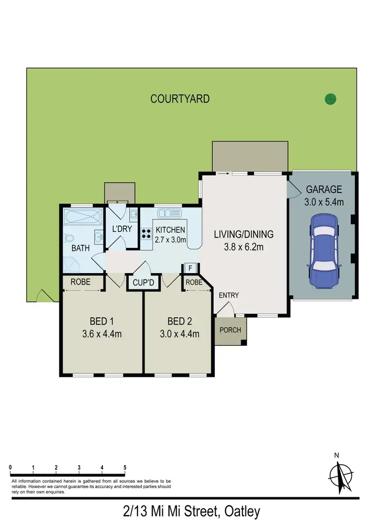 Floorplan of Homely villa listing, 2/13 Mi Mi Street, Oatley NSW 2223