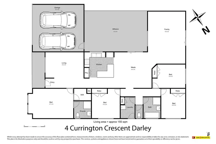 Floorplan of Homely house listing, 4 Currington Crescent, Darley VIC 3340