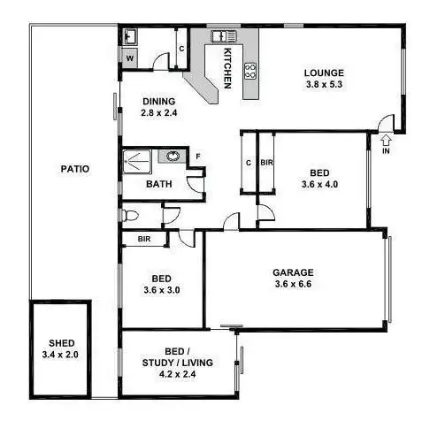 Floorplan of Homely house listing, 6/15 Golden Way, Nuriootpa SA 5355
