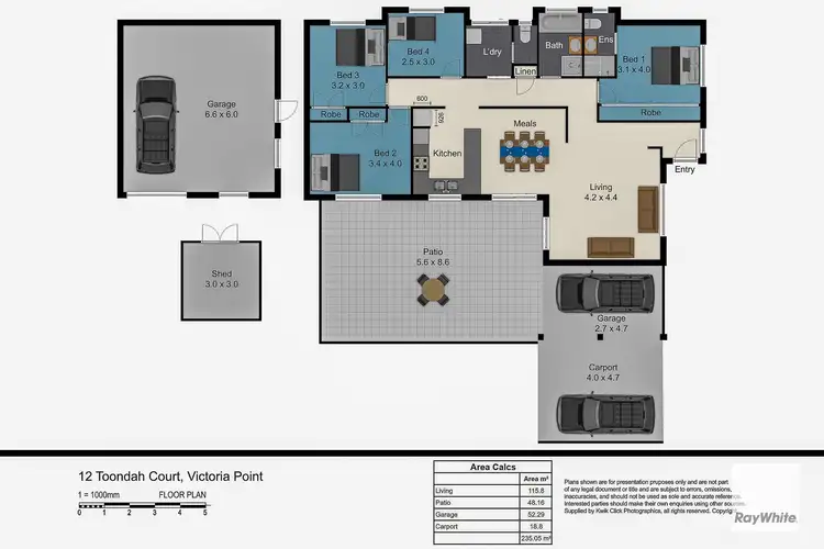Floorplan of Homely house listing, 12 Toondah Court, Victoria Point QLD 4165