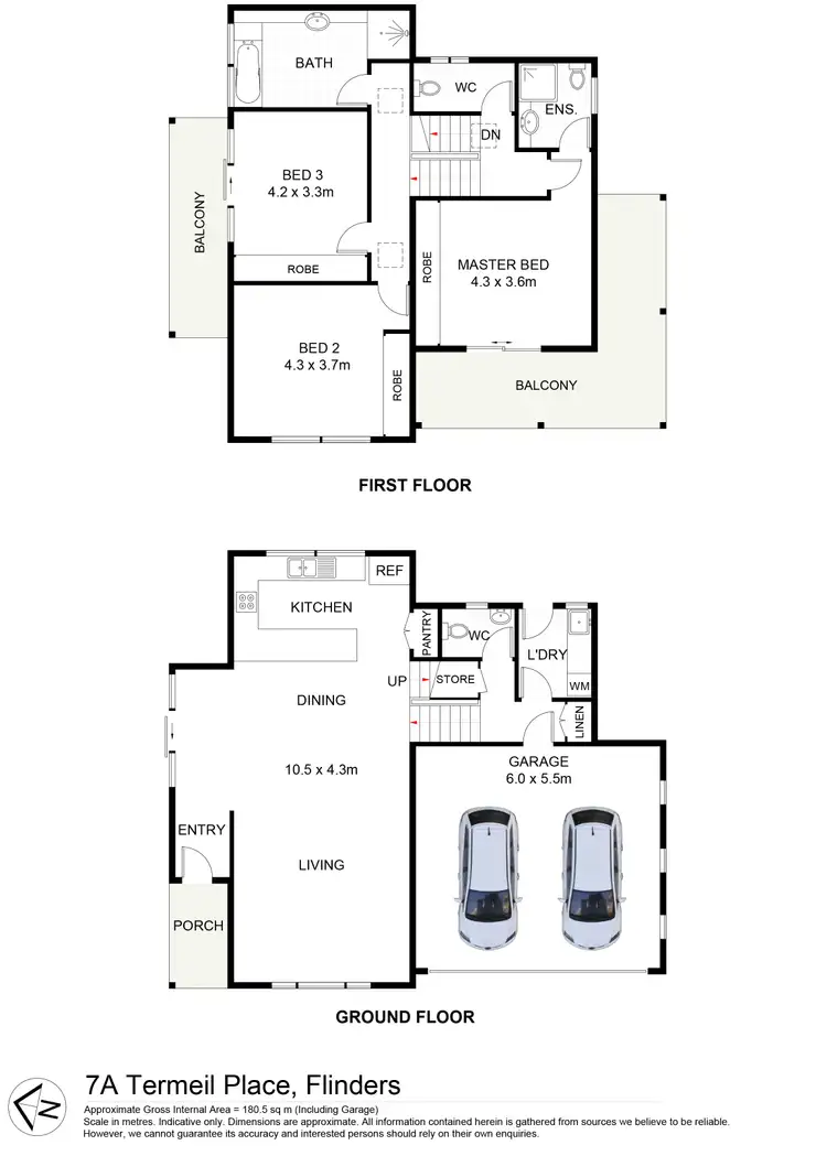 Floorplan of Homely house listing, 7a Termeil Place, Flinders NSW 2529