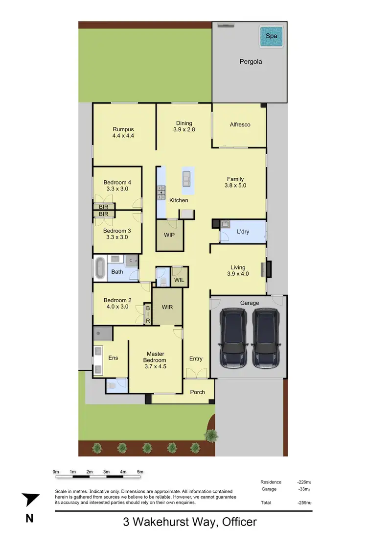 Floorplan of Homely house listing, 3 Wakehurst Way, Officer VIC 3809