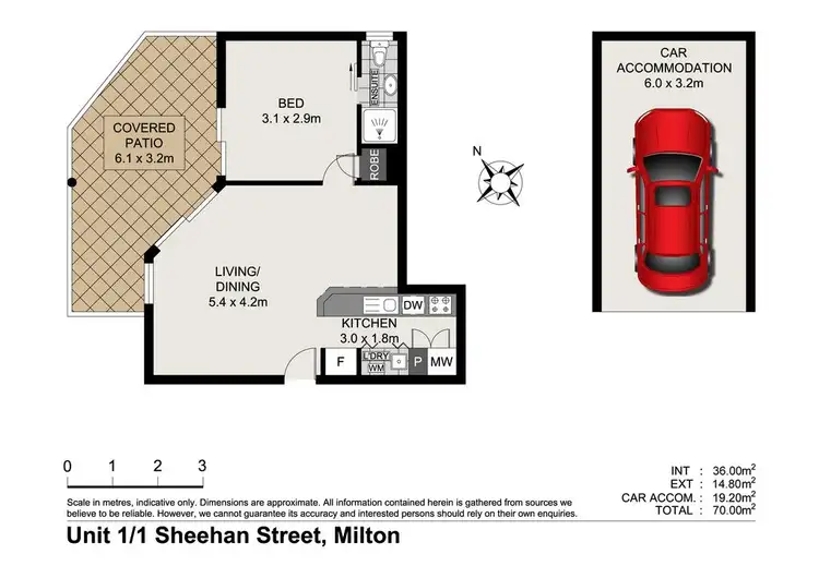 Floorplan of Homely apartment listing, 1/1 Sheehan Street, Milton QLD 4064