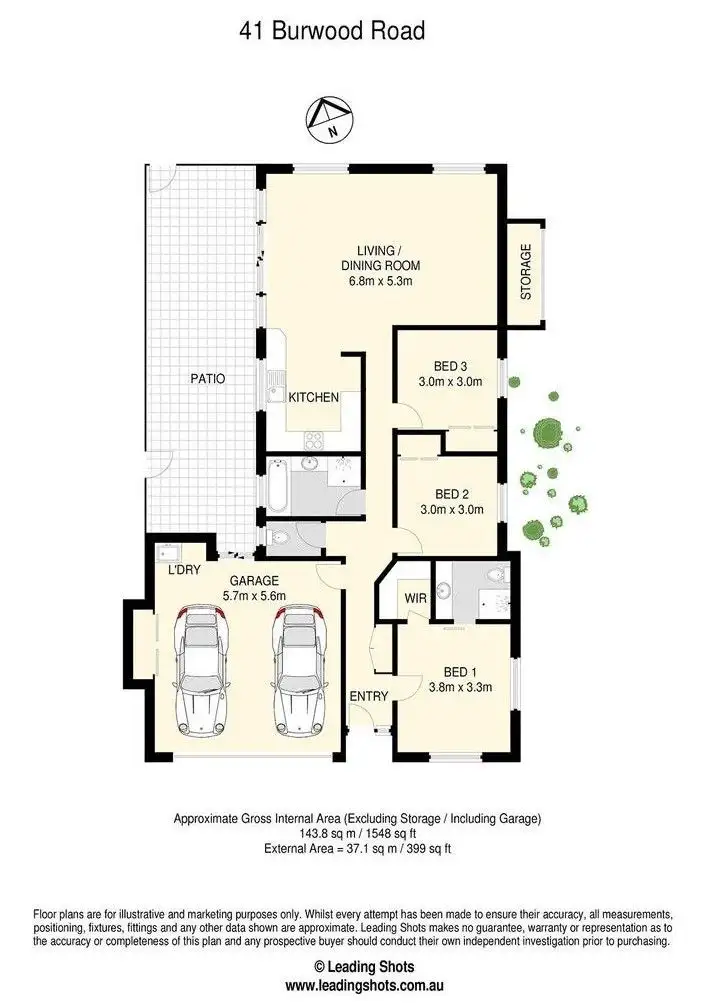 Floorplan of Homely house listing, 41 Burwood Road, Everton Park QLD 4053