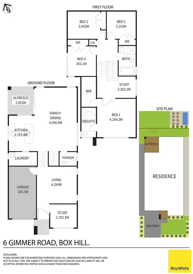 Floorplan of Homely house listing, 6 Gimmer Road, Box Hill NSW 2765